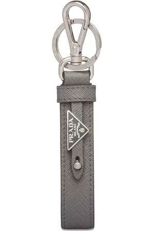 Prada Saffiano leather keychain