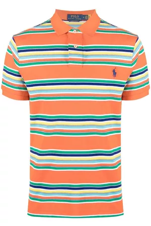 Ralph Lauren Homem Camisas de Manga curta - Stripe-print short-sleeved polo shirt