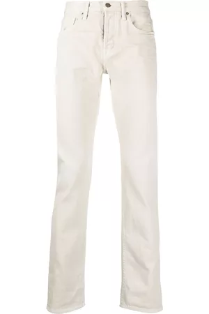 Tom Ford Logo-patch slim-cut low-rise jeans
