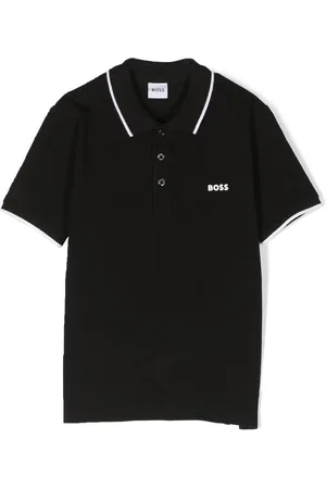 HUGO BOSS Logo-embossed polo shirt