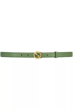 Gucci Logo-buckle leather belt
