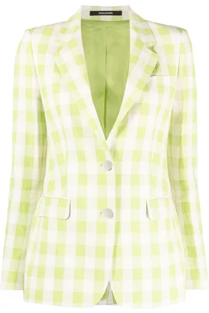 TAGLIATORE Check-print single-breasted blazer