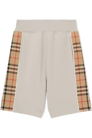 Burberry Vintage Check-panel cotton shorts