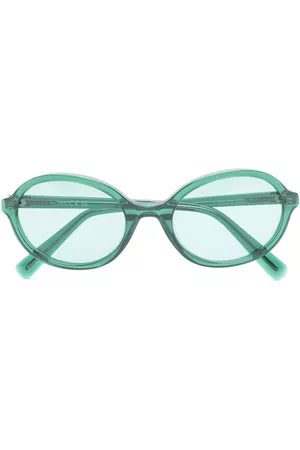 By Far Oval transparent-frame sunglasses