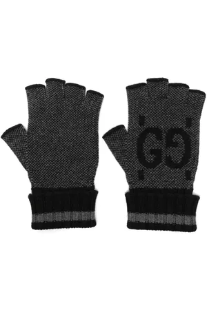 Gucci Mulher Luvas sem dedos - GG motif fingerless gloves