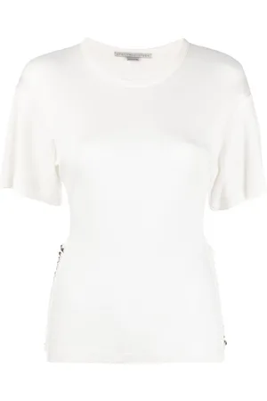 Stella McCartney Chain-link detail short-sleeve T-shirt