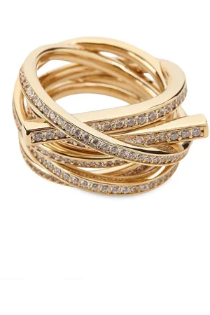 Salvatore Ferragamo Gancini crystal-embellished ring