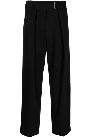 SONGZIO Straight-leg belted trousers
