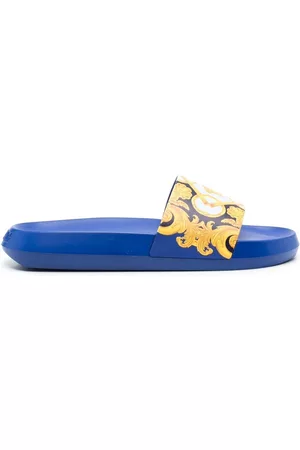 VERSACE Baroque-pattern slides