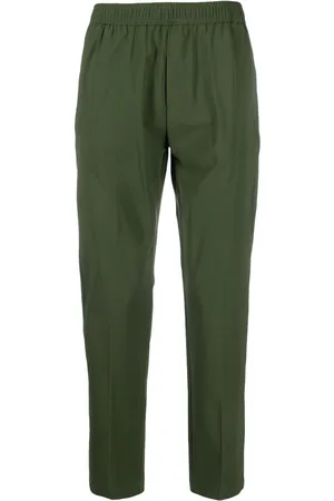 PMDS Elasticated-waistband tapered trousers