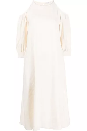 PESERICO SIGN Cold-shoulder detail midi dress