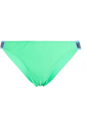 Moschino Logo-embossed bikini bottoms