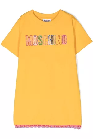 Moschino Menina Vestidos Casual - Logo-embroidered T-shirt dress