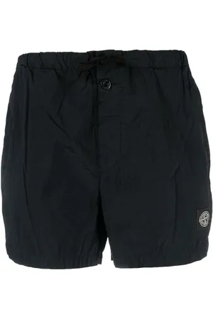 Stone Island Logo-patch detail swim shorts