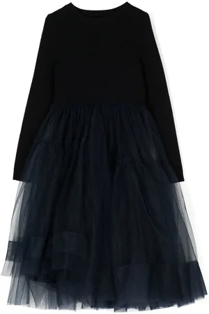 JNBY by JNBY Layered tulle ribbed-knit dress
