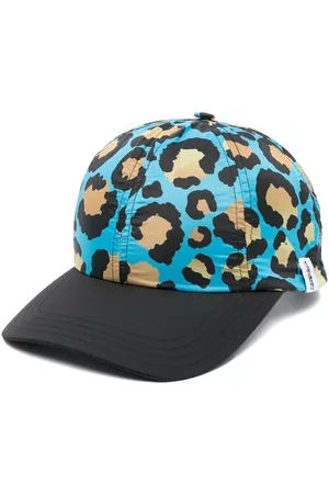 MACKINTOSH Tipping leopard print baseball cap