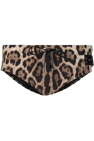 Dolce & Gabbana Leopard print swimming trunks
