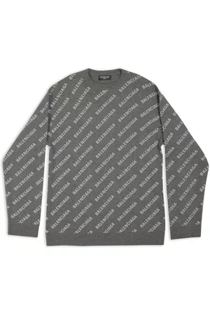 Balenciaga All-over logo cashmere sweater