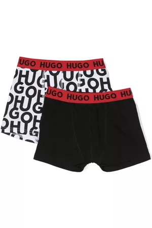 HUGO KIDS Logo-print two-pack underpants