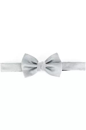 Lanvin Homem Laços de Colarinho - Crisscross stitching bow tie