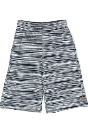 Missoni Logo-patch fine-knit shorts