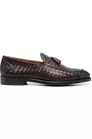 Doucal's Woven leather loafers