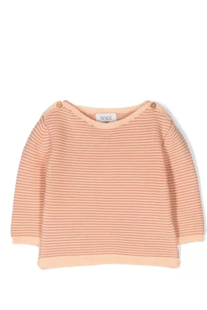 KNOT Stripped long-sleeve knitted jumper