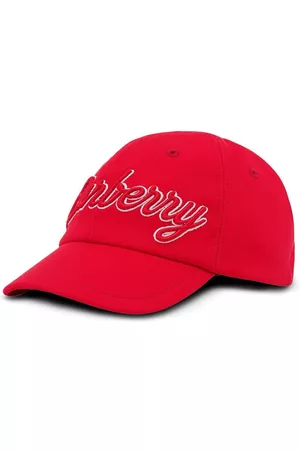 Burberry Logo script cotton baseball cap