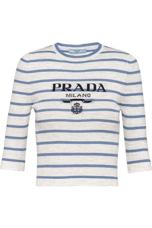 Prada Logo-intarsia wool jumper