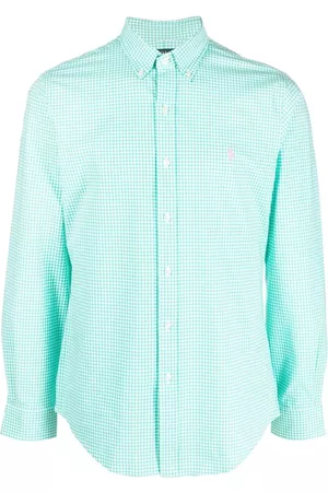 Ralph Lauren Fine-checked long-sleeved shirt