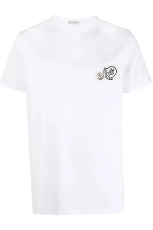 Moncler Homem T-shirts & Manga Curta - Logo-patch T-shirt