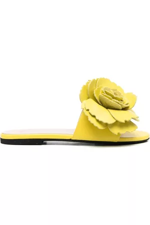 Nº21 Mulher Sandálias Rasas - Floral-appliqué flat sandals