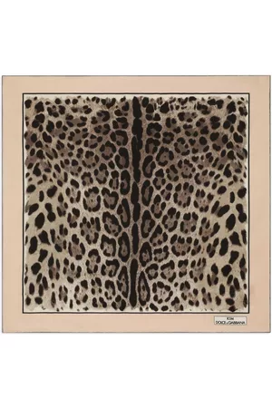 Dolce & Gabbana Mulher Cachecol leopardo - Leopard-print silk scarf