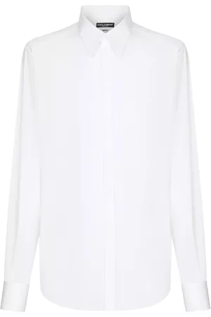 Dolce & Gabbana Homem Camisas de Manga comprida - Long-sleeved cotton shirt