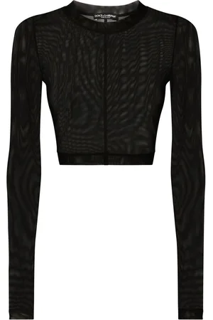 Dolce & Gabbana KIM DOLCE&GABBANA tulle crop top