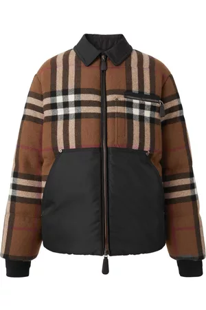 Burberry Homem Jaquetas puffer - Exaggerated-Check down puffer jacket