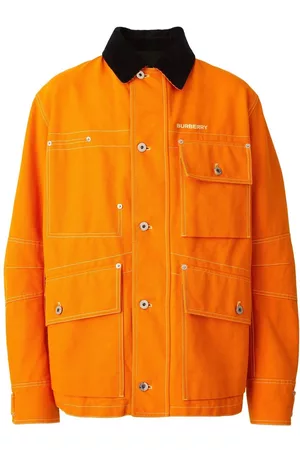 Burberry Corduroy-collar canvas field jacket