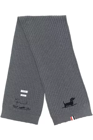 Thom Browne Homem Cachecóis & Echarpes - Ribbed-knit wool scarf