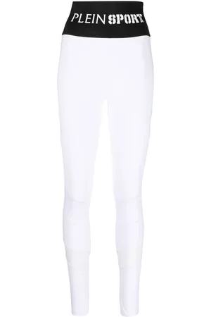 Philipp Plein Logo-waistband high-waisted leggings