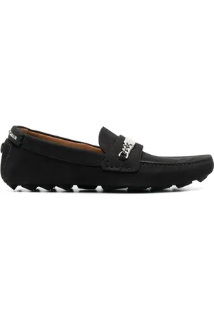Philipp Plein Logo-plaque leather loafers