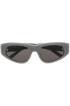 Balenciaga Logo-plaque biker sunglasses