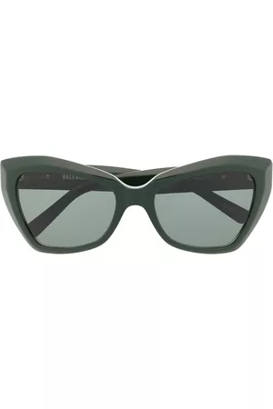 Balenciaga Mulher Óculos de Sol - Monogram-plaque butterfly sunglasses