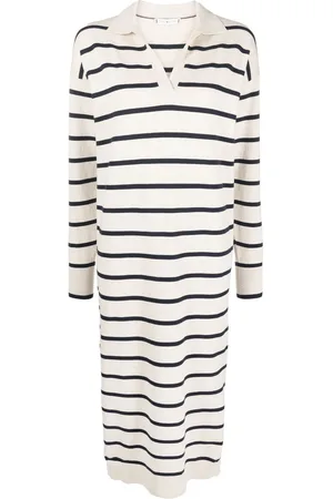 Tommy Hilfiger Striped long-sleeved midi dress