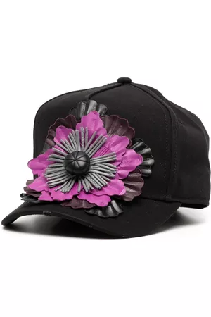 Dsquared2 Mulher Chapéus - Floral-appliqué baseball cap
