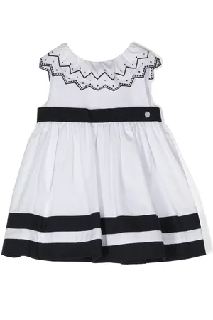 PATACHOU Zigzag-embroidered sleeveless dress