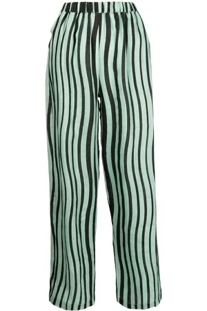 Bambah Alya striped straight-leg trousers