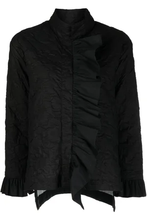 Bambah Floral-jacquard ruffled jacket