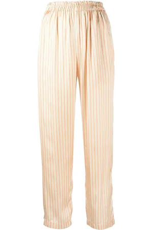Bambah Stripe-print straight-leg trousers