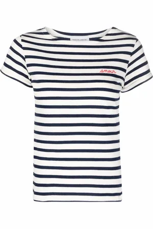 Maison Labiche Organic-cotton striped T-shirt