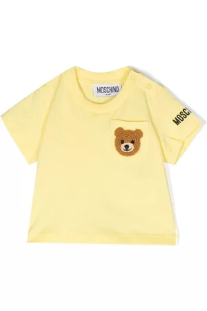Moschino Embroidered-bear cotton T-shirt